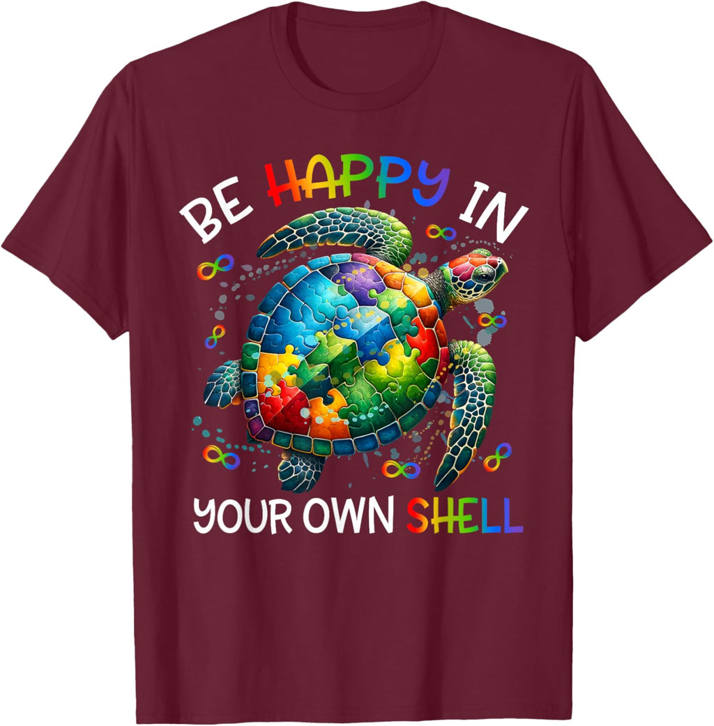 Puzzle Turtle Be Happy In Your Own Shell Autism Awareness