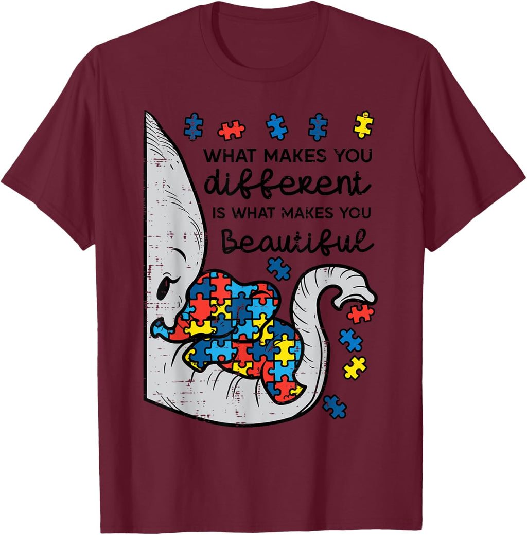 What Makes You Different Beautiful Elephant Autism Awareness