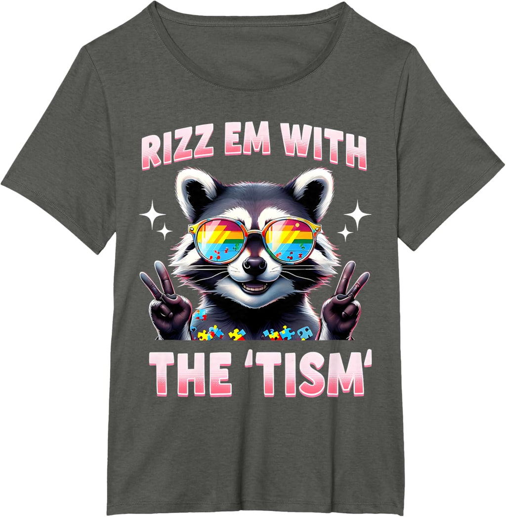 Autism Funny Rizz Em With The Tism Meme Autistic Racoon