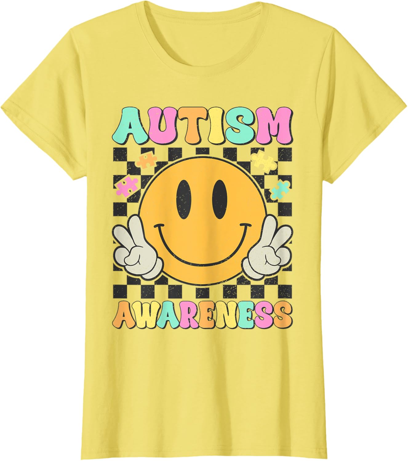 Autism Awareness Kids Men Women Smile Face Autistic Autism