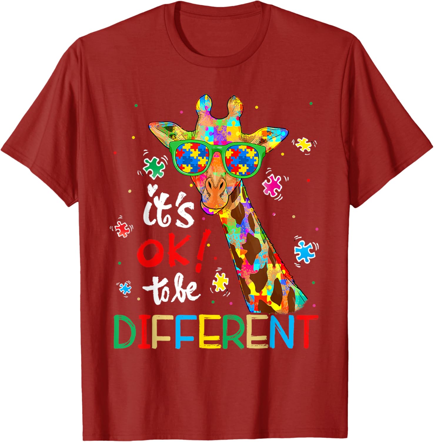 Autism Awareness Acceptance Women Kid Its Ok To Be Different