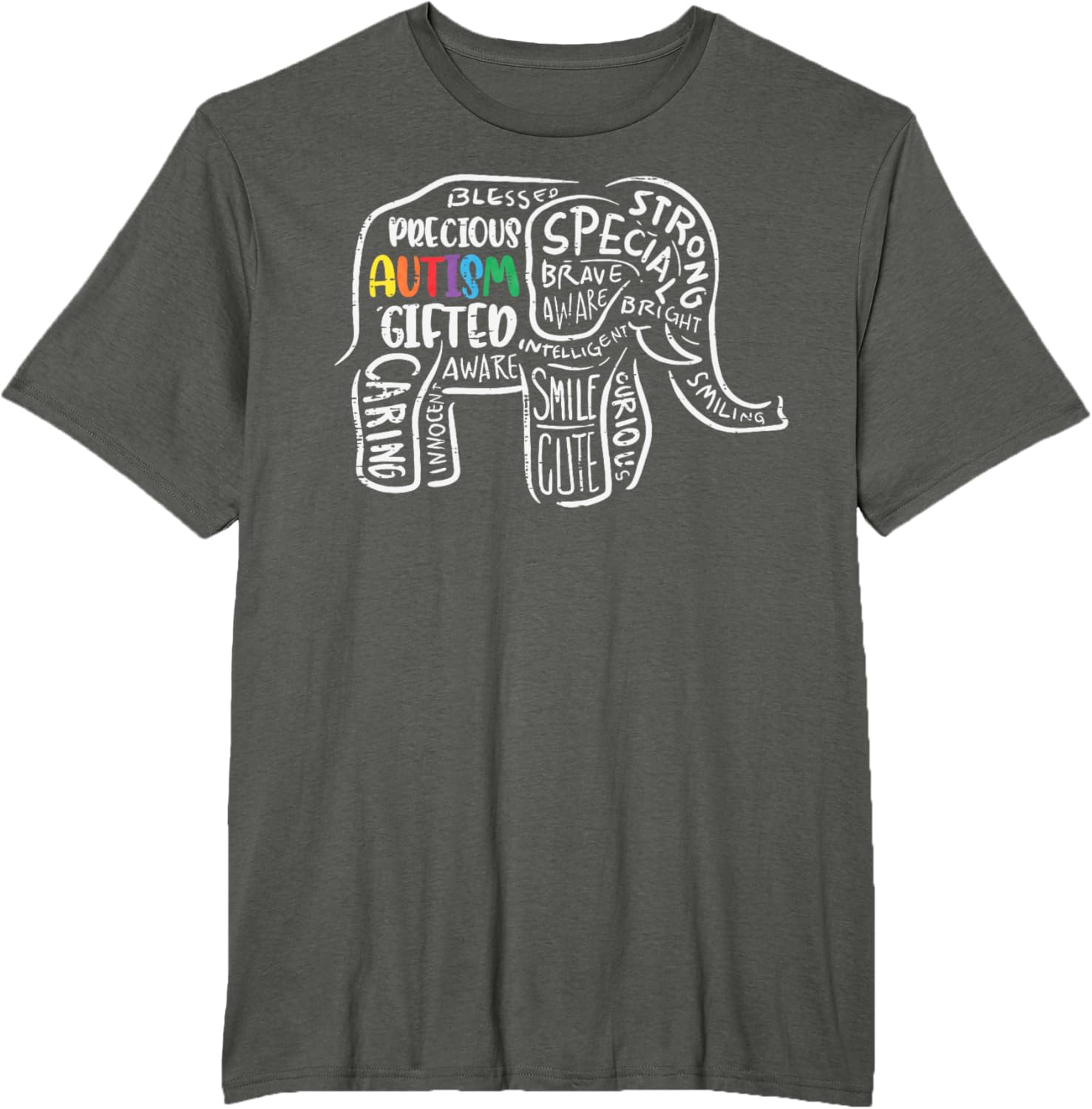 Autism Awareness Elephant Acceptance Autistic Men Women Kids
