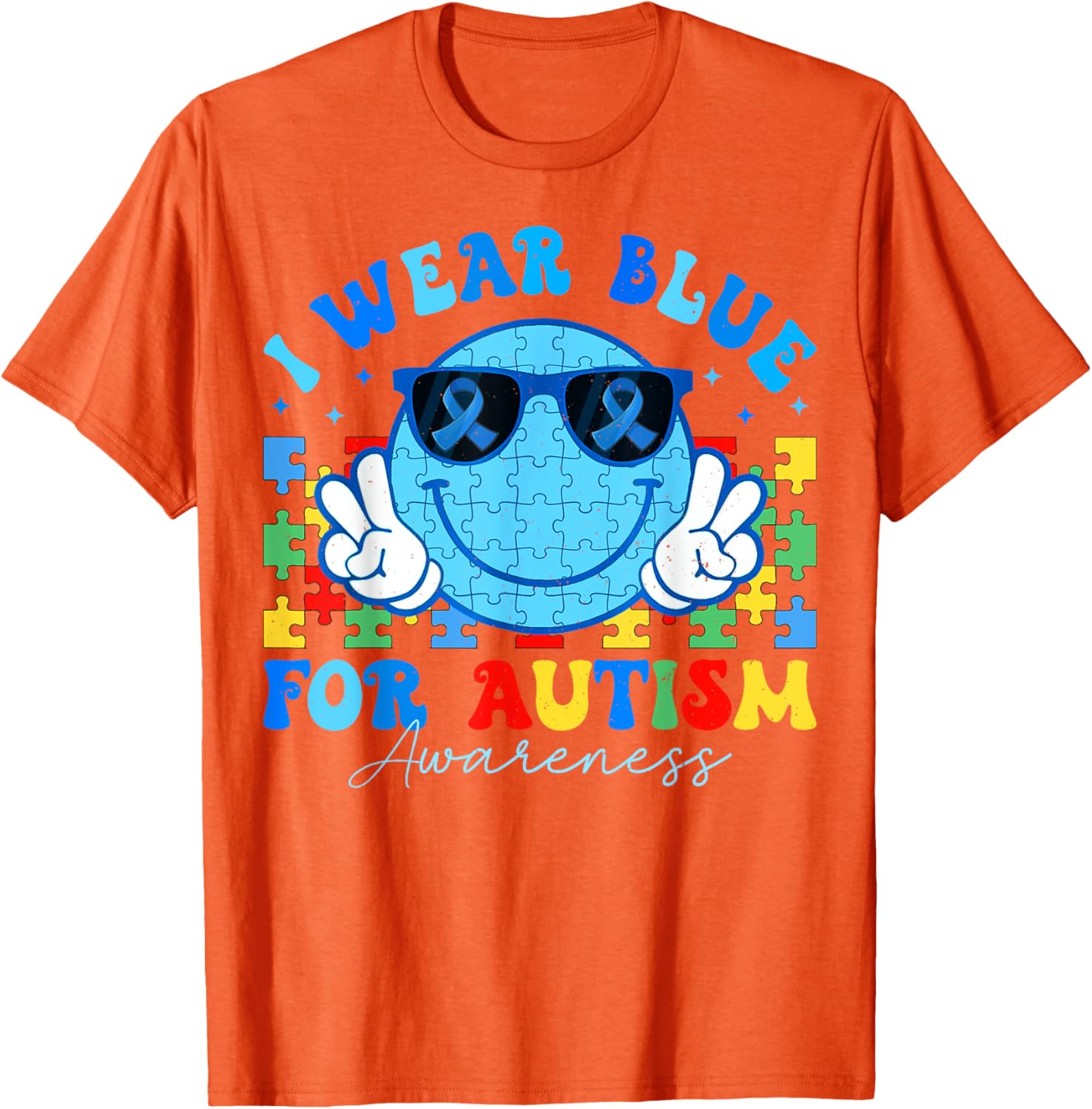 I Wear Blue For Autism Awareness Month Teacher Kids Boys