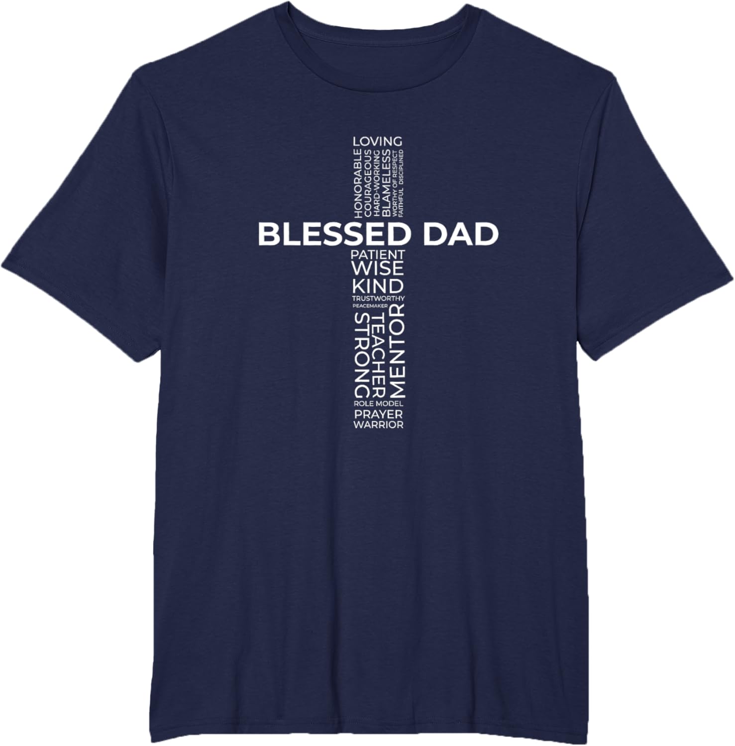Christian Blessed Dad Cross Father's Day Shirt