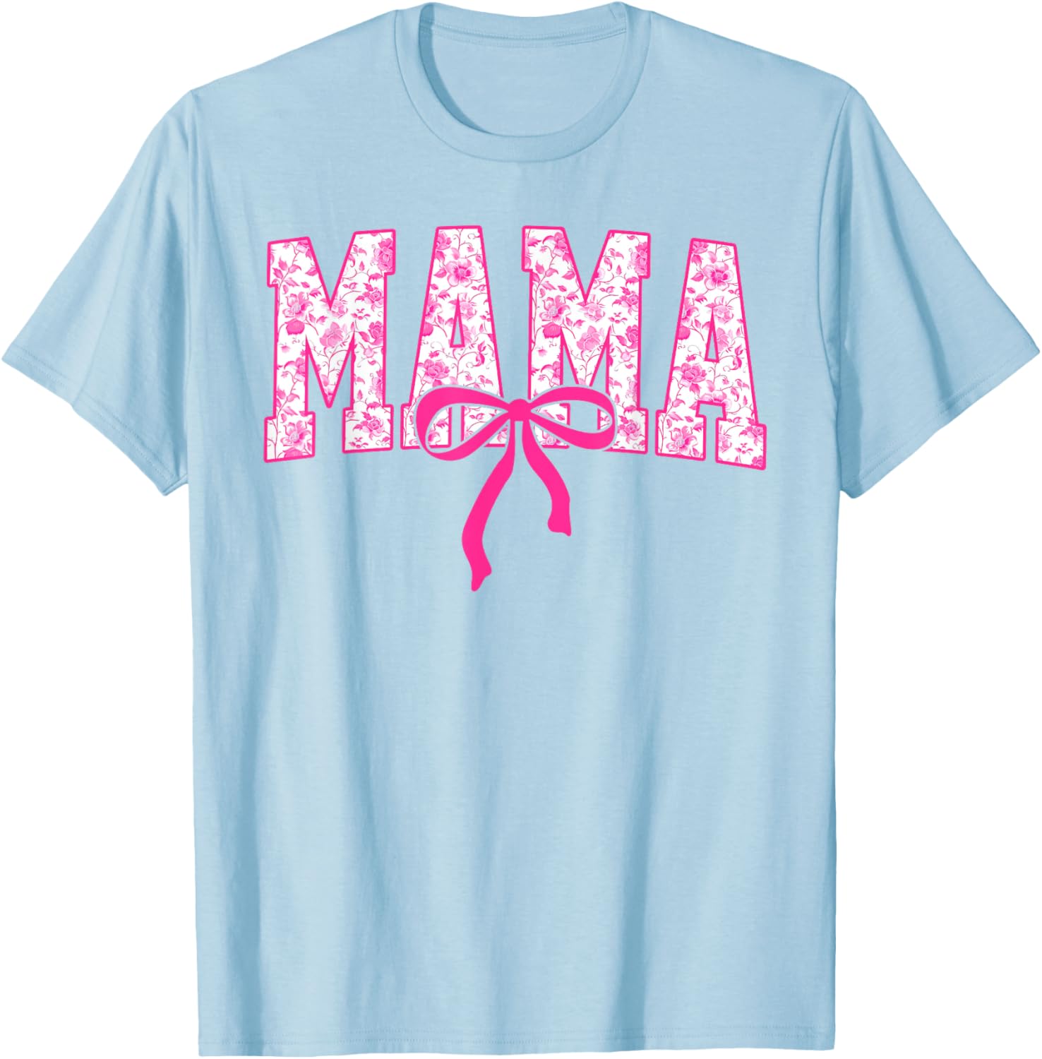 Coquette Pink Chinoiserie Mama Floral Bow Mom Mothers Day