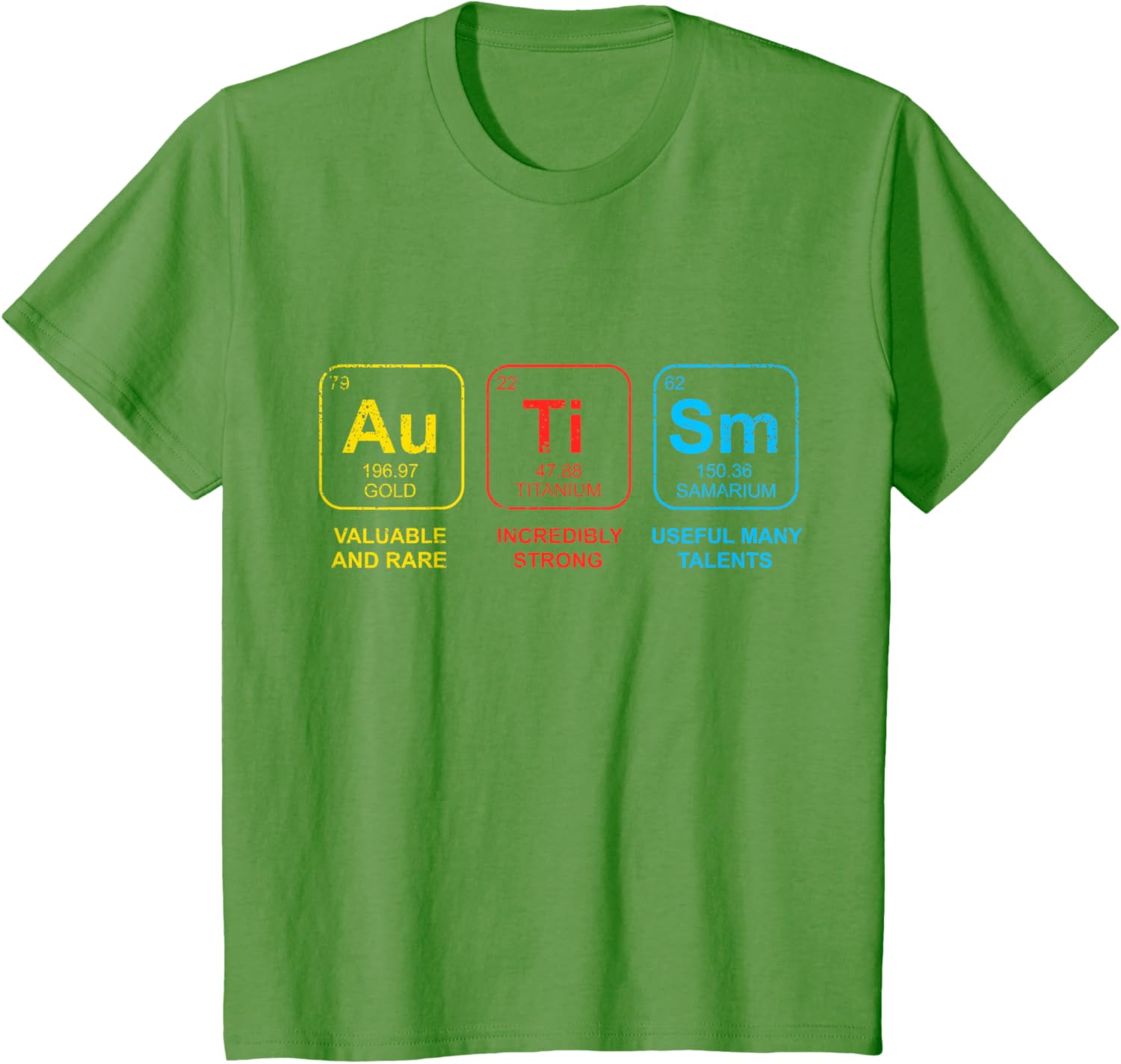 Autism Awareness Women Men Kids Elements Periodic Table ASD
