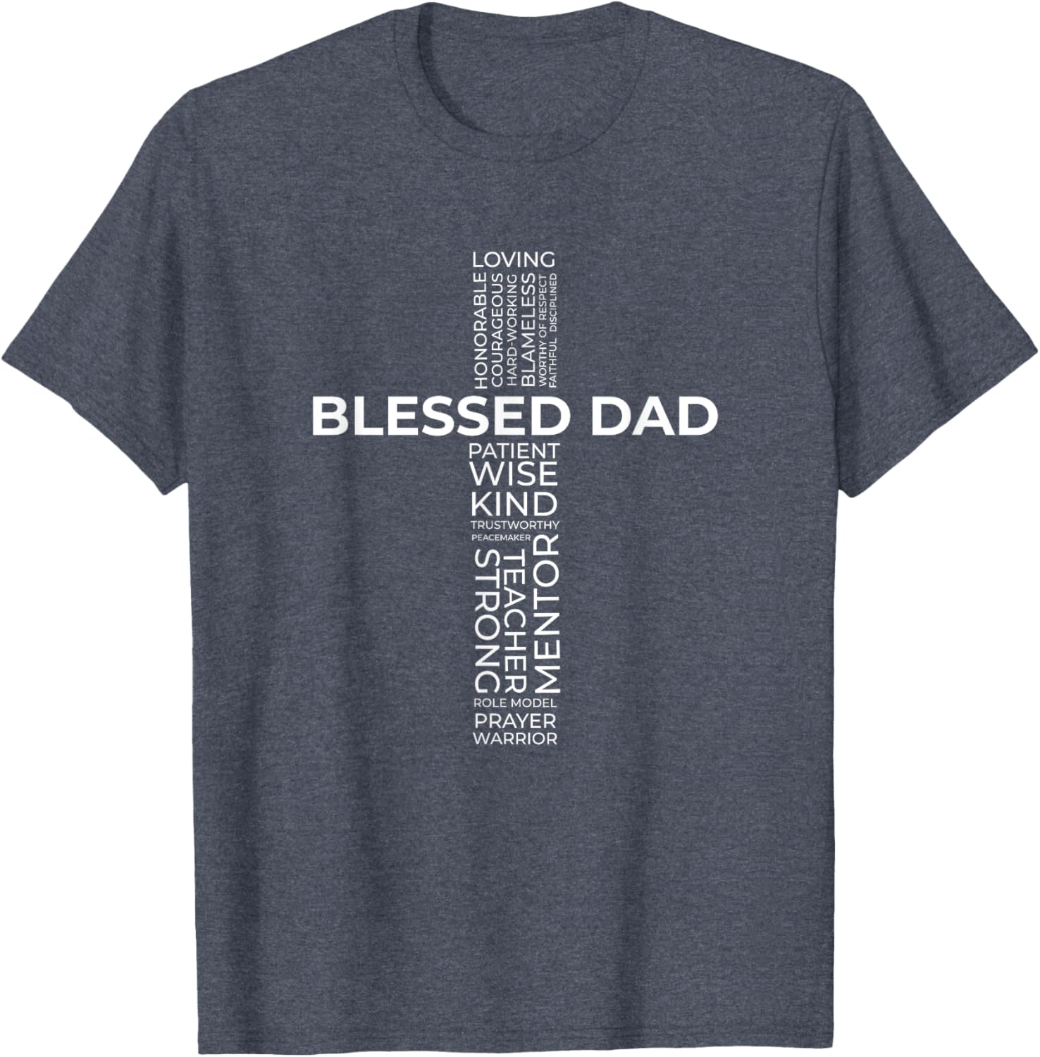 Christian Blessed Dad Cross Father's Day Shirt