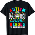 Autism Mom Raising Hero Groovy Messy Bun Autism Awareness