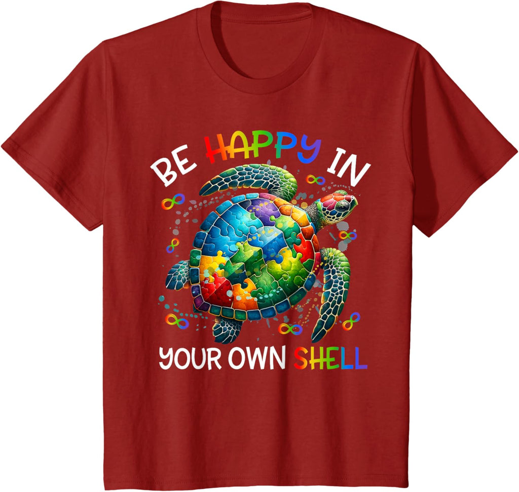 Puzzle Turtle Be Happy In Your Own Shell Autism Awareness